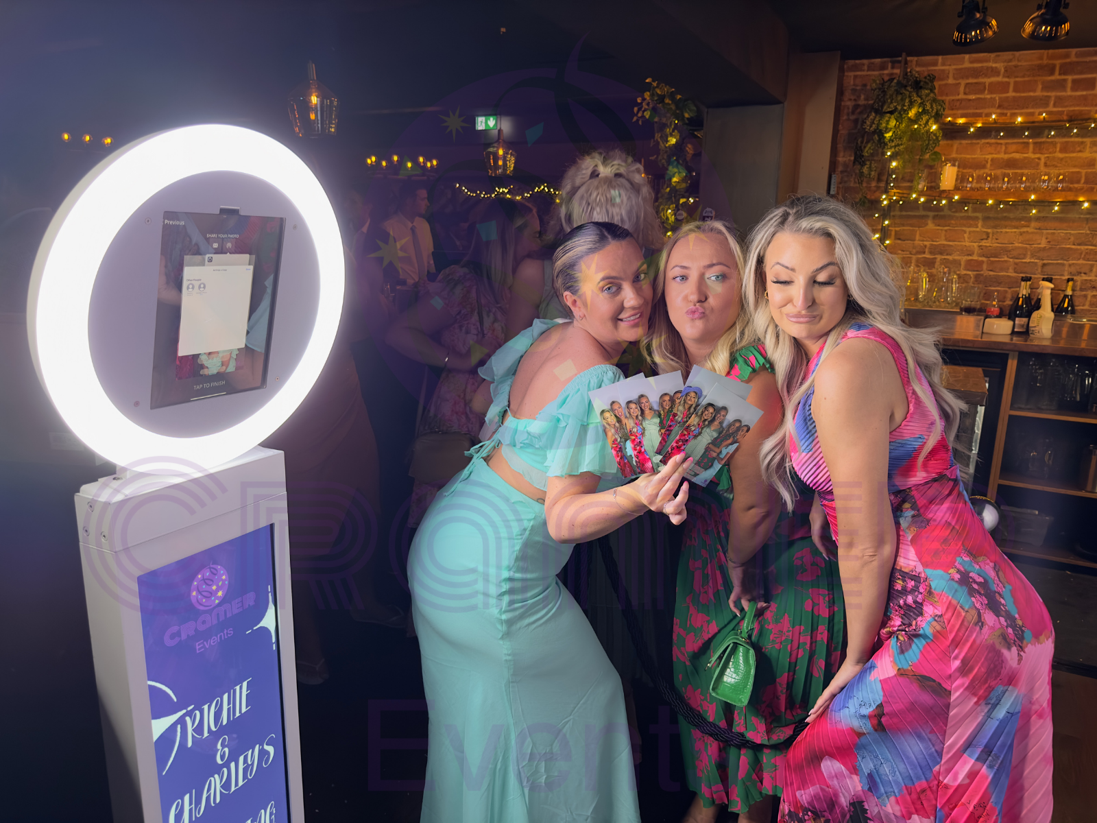 Kapture Selfie Booth at The Moat, Wrotham, Kent — ring-light style